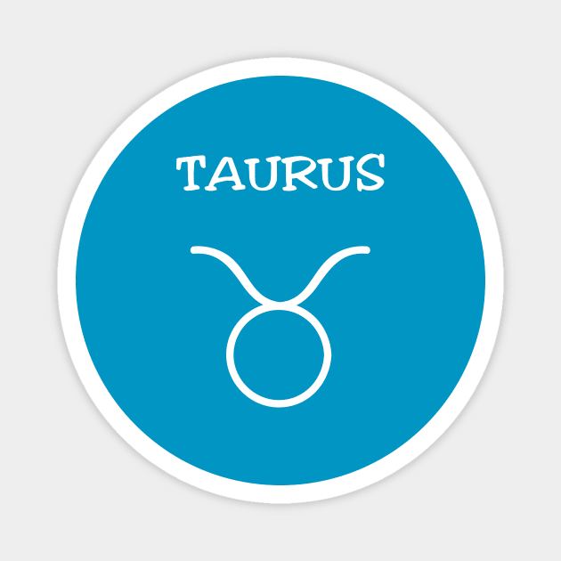 Taurus Zodiac Sign Magnet by JevLavigne